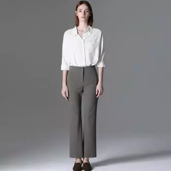 She S miSS Slim Fit Back Banding Split pantS Rental Price Krw 158 000 Light beige (LB)/55