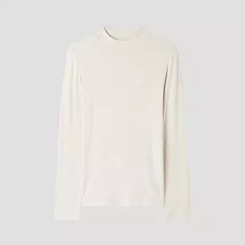 She S miSS Slim FiT Mock Neck T ShirT SajTSp12510 Me MELANGE BEIGE/55