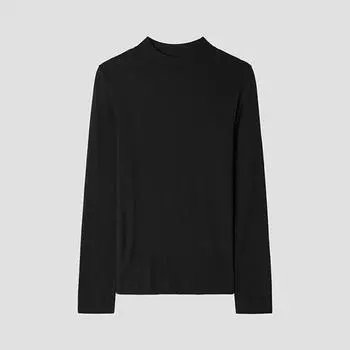 She S miSS Slim FiT Mock Neck T ShirT SajTSp12510 Bk blacks/55