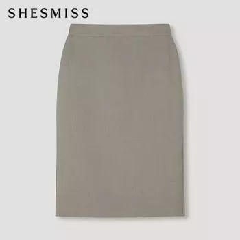She S miSS Slim Midi Skirt SwwSkn42010 Gb gray beige/55