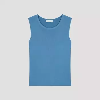 She S miSS Slim Round Neck SleeveleSS Knit SSkpoo22570 Bl Blue/55