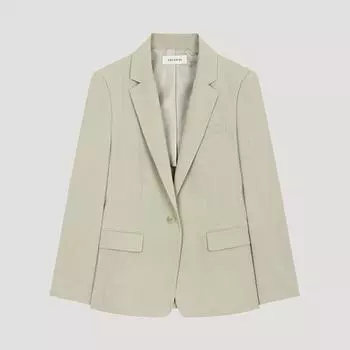 She S miSS Тонкий однобортный пиджак с застежкой на одну пуговицу SwSjko21020 Gb gray beige/77