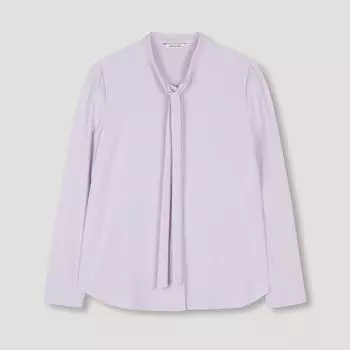 [She S miSS] Slim Tie Neck blouSe Swwblo11010 Lv light violet/66