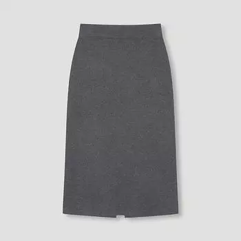 She S miSS Slit Knit Skirt SSkSkn31010 Dg dark gray/55