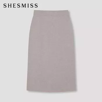She S miSS Slit Knit Skirt SSkSkn31010 Mb melange brown/55