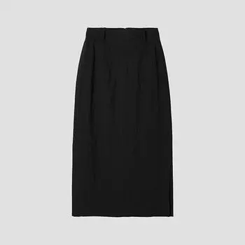 [She S miSS] Slit Midi Skirt SwwSkp22040 Bk blacks/66