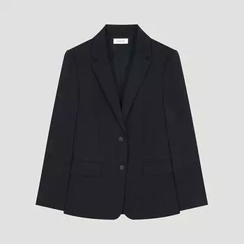 She S miSS Solid Single Set Up Jacket SwSjko21030 Dn DARK NAVY/55