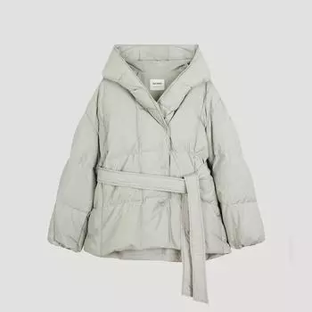She S miSS Стеганая шаль с капюшоном, джемпер на утином пуху SSdjpo42100 Lg light gray/55