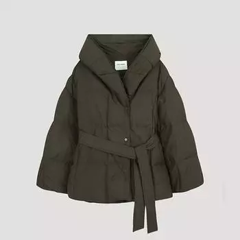 She S miSS Стеганая шаль с капюшоном, джемпер на утином пуху SSdjpo42100 Dw dark brown/55