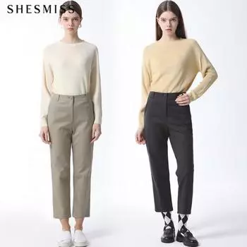 She S miSS Stitched Cotton Boy Fit pantS Price 168 000 Won DARK GRAY (DG)/55