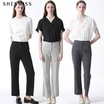 She S miSS Straight Fit Cropped pantS Price 138 000 Won MELANGE BEIGE (ME)/55