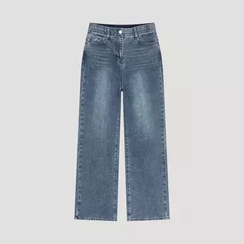She S Miss Straight Washed Denim Pants SSmSlo42110 Bl Blue/66