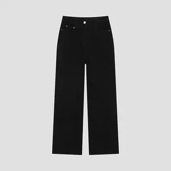 She S Miss Straight Washed Denim Pants SSmSlo42110 Bk blacks/55