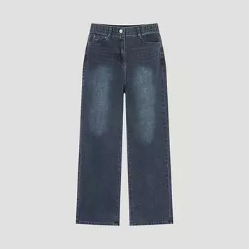 She S Miss Straight Washed Denim Pants SSmSlo42110 Dl dark blue/55