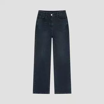 She S Miss Straight Washed Denim Pants SSmSlo42040 Dn DARK NAVY/66