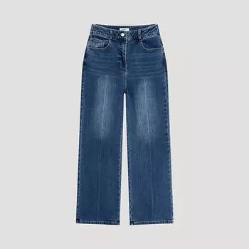 She S miSS Straight waShed Denim pantS SSmSlo42120 Dl dark blue/55