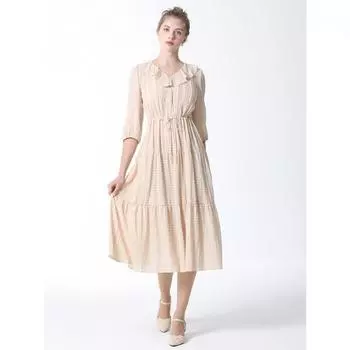 She S Miss String Ruffle Dress Цена 368 000 вон Light beige (LB)/55