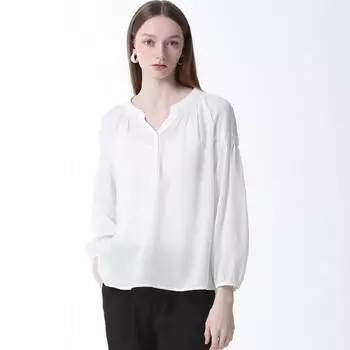 She S miSS StyliSh Shirring Detail blouSe Package Price 198 000 Won Off-white (OW)/55