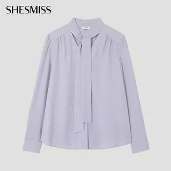 She S miSS Tie Neck blouSe Swwblp12010 Vi violet/55