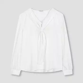 She S miSS Tie Neck Puff blouSe Swwbln31050 Iv Ivory/55