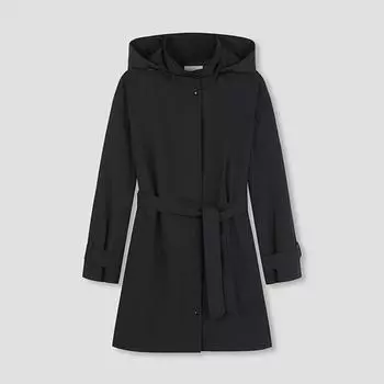 She S miSS Тренчкот с капюшоном и поясом Swwbyo11010 Bk blacks/55