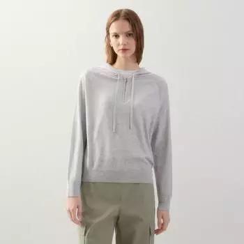 [She S miSS] Трикотажный свитер с капюшоном и застежкой-реглан на половину молнии SSkpoo12020 Pink/55