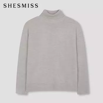 She S miSS Трикотажный топ с высоким воротом SSkpon42050 Lg light gray/55