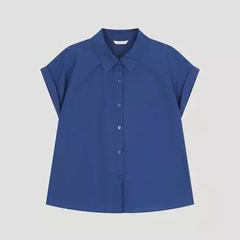 She S miSS Turn Up Crop Shirt SwwSto22090 Dl dark blue/55