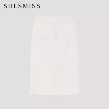 She S miSS Tweed Back Slit Skirt SwwSko11710 Iv Ivory/55