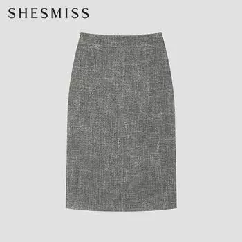 She S miSS Tweed Back Slit Skirt SwwSko11710 Bk blacks/55