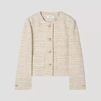 She S miSS твидовый пиджак с накладными карманами Swwjkp11060 Be beige/55