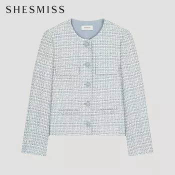 She S miss твидовый пиджак с пуговицами цвета Swwjko11040 Bl Blue/55