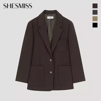 She S miSS Two Button Pocket Jacket Swwjko42030 dark beige/55