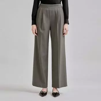 Она пропускает широкие брюки с двумя защипами SwwSln41160 beige/55