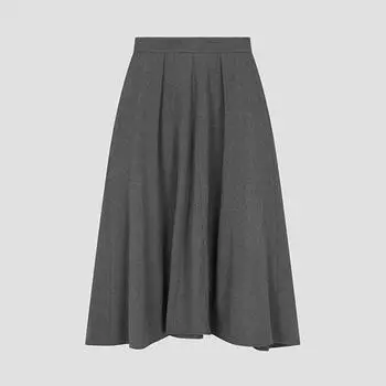 She S miSS юбка-клеш с отделкой сзади SwwSko42010 Mg MELANGE GRAY/55