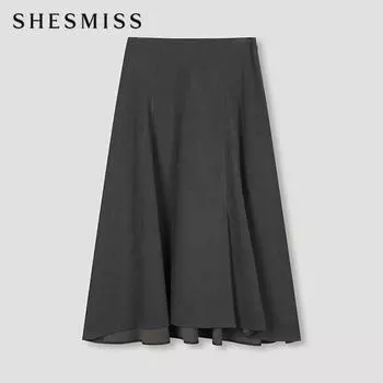 She S miss Unbalanced расклешенная юбка SwwSkn41040 Ch charcoal/55