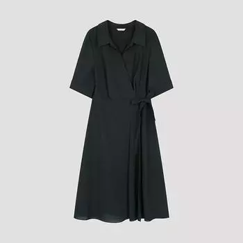 She S miSS V Collar Wrap Flare dreSS Swwopo22020 Ch charcoal/77