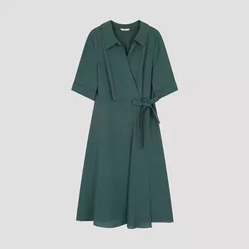 She S miSS V Collar Wrap Flare dreSS Swwopo22020 Gn painted/55