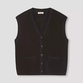 She S miSS V Neck Button Knit VeSt SSkVtn32520 Wi wines/55