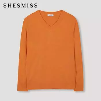 She S miSS Вязаный топ с V-образным вырезом SSkpon42550 или oranges/55