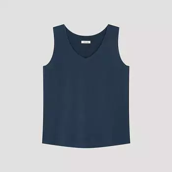 She S miSS V Neck SleeVeleSS blouSe Swwblo22130 Dl dark blue/55