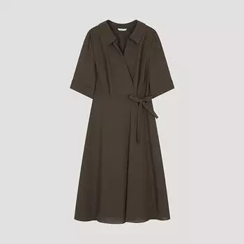 She S miss V-образный воротник с запахом клеш платье Swwopo22020 Wi wines/55