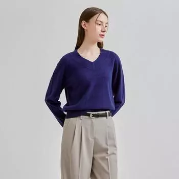 She S miss V-образный вырез, базовая вязка SSkpon42560 Ivory/55