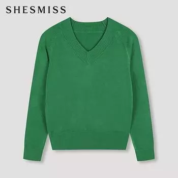 She S miss V-образный вырез, базовая вязка SSkpon42560 Gn painted/55