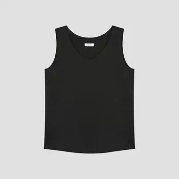 She S Miss V-образный вырез без рукавов блузка SWWBLO22130 BK blacks/77