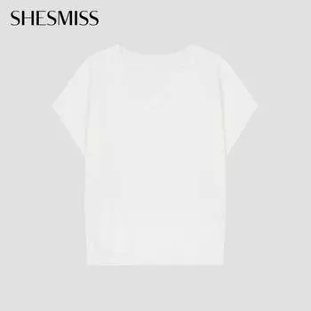 She S miss V-образный вырез, рукав-крылышко, трикотаж Sakpoo22030 iV Ivory/00