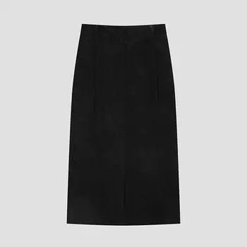 She S miSS Вельветовая юбка с окантовкой сзади SwwSko42800 Bk blacks/55