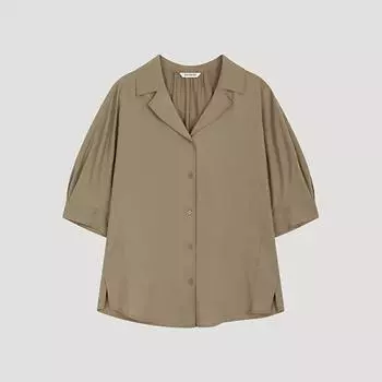 She S miSS Volume Open Collar Shirt SwwSto22560 Ca Camel/55