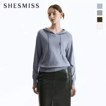 She S miSS Вязаный топ с капюшоном SSkpon32060 light blue/55