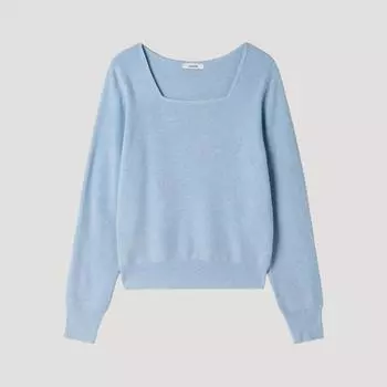 She S miSS Вязаный жакет с квадратным вырезом SSkpop12100 Ll light blue/55